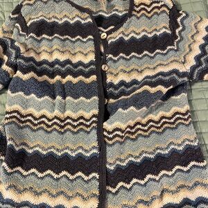 EUC petite small Talbots cotton/linen cardigan